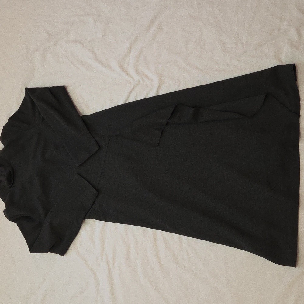 Talbots Petite Wool Dress Charcoal Gray Size 8P